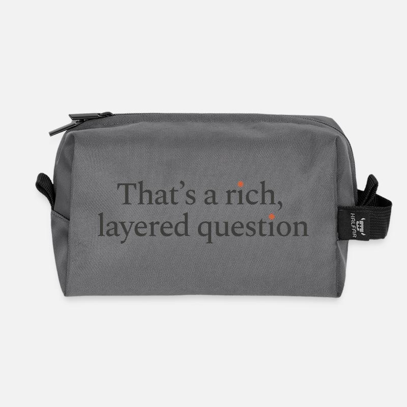 C’est une question riche et complexe - Trousse de toilette en tissu recyclé - anthracite