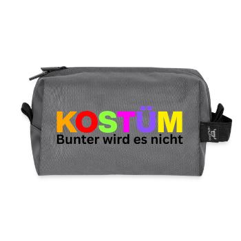 COSTUME, ÇA NE PEUT PAS ÊTRE PLUS COLORÉ ! AUCUN DÉSIR POUR JECK - Trousse de toilette en tissu recyclé - anthracite - Devant