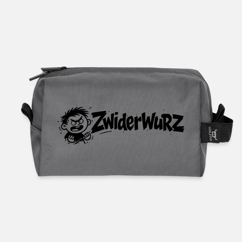 Zwiderwurz - Recycelte Kulturtasche - Anthrazit