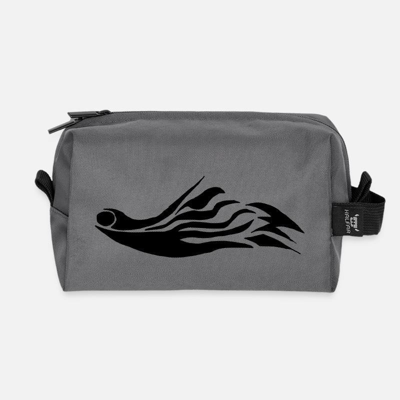 Flügel - Recycelte Kulturtasche - Anthrazit
