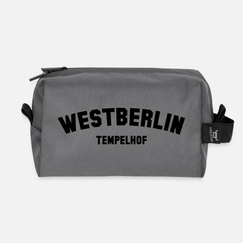 TEMPELHOF - Recycelte Kulturtasche - Anthrazit