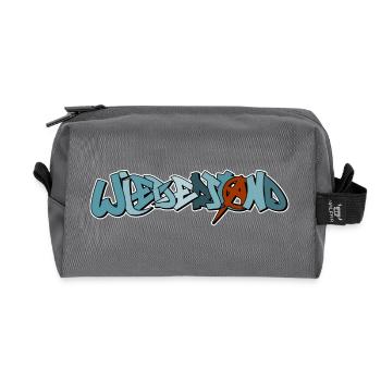 Punker Wiederstand Anarchy Anarchist - Recycelte Kulturtasche - Anthrazit - Vorne