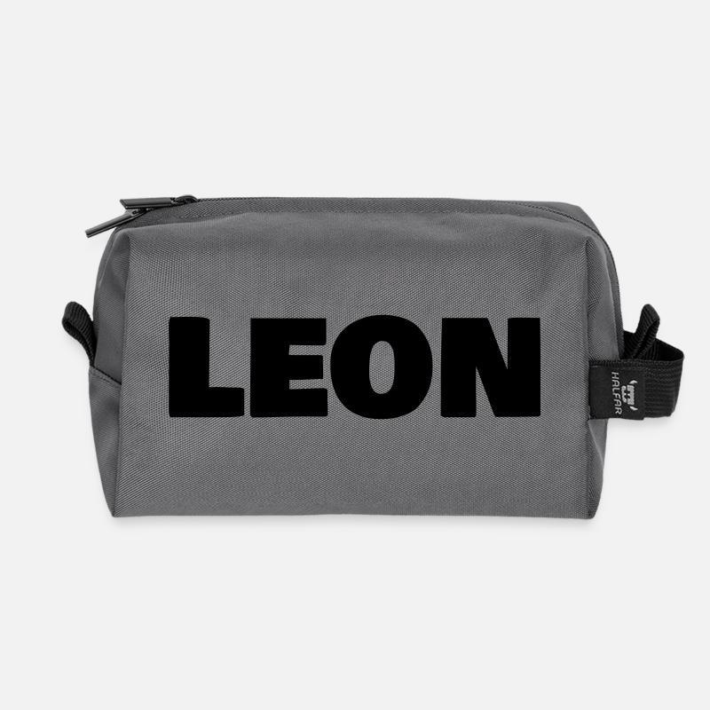 Leon - Recycelte Kulturtasche - Anthrazit