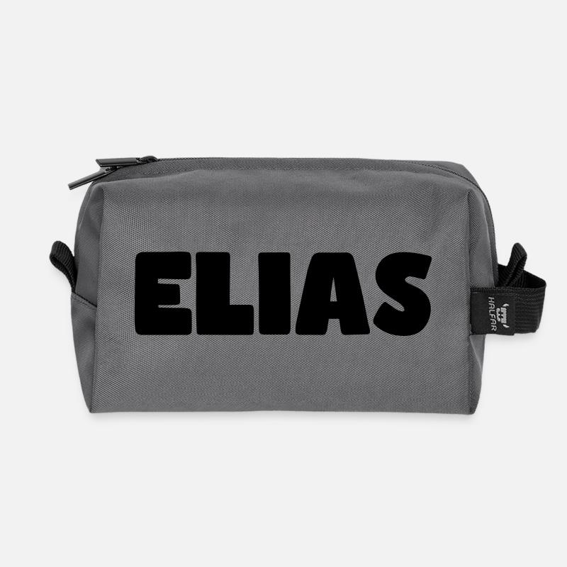 Elias Name - Recycelte Kulturtasche - Anthrazit