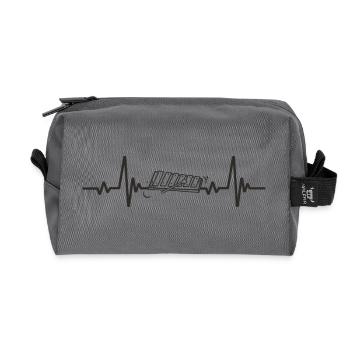 Glockenspiel Xylophone Music Melody Rhythm Heart - Recycled Toiletry Zip Bag - anthracite - Front