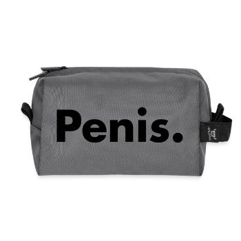 Pénis - Trousse de toilette en tissu recyclé - anthracite - Devant