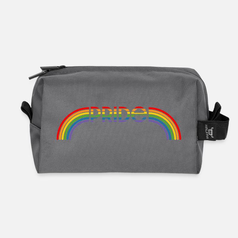LGBT lgbtqi queer Regenbogen pride - Recycelte Kulturtasche - Anthrazit