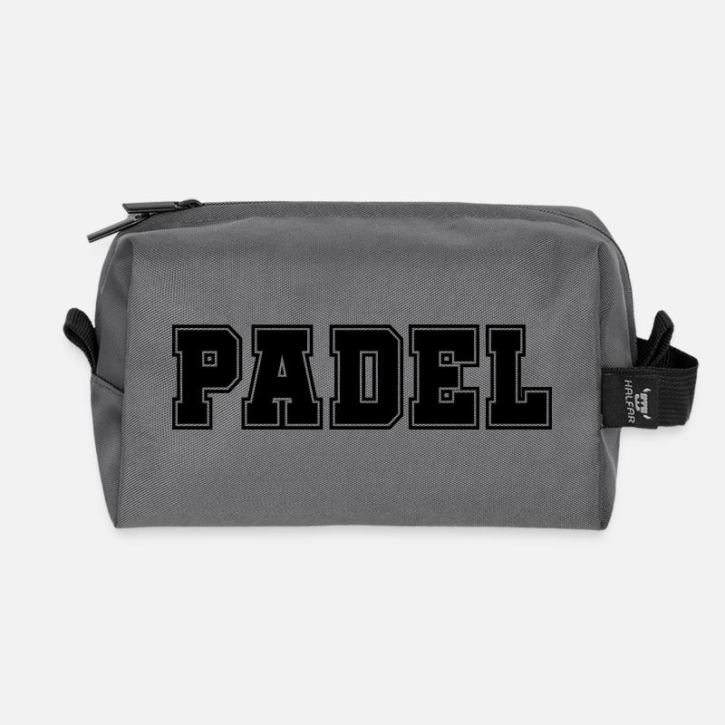 Padel Bold - Recycelte Kulturtasche - Anthrazit