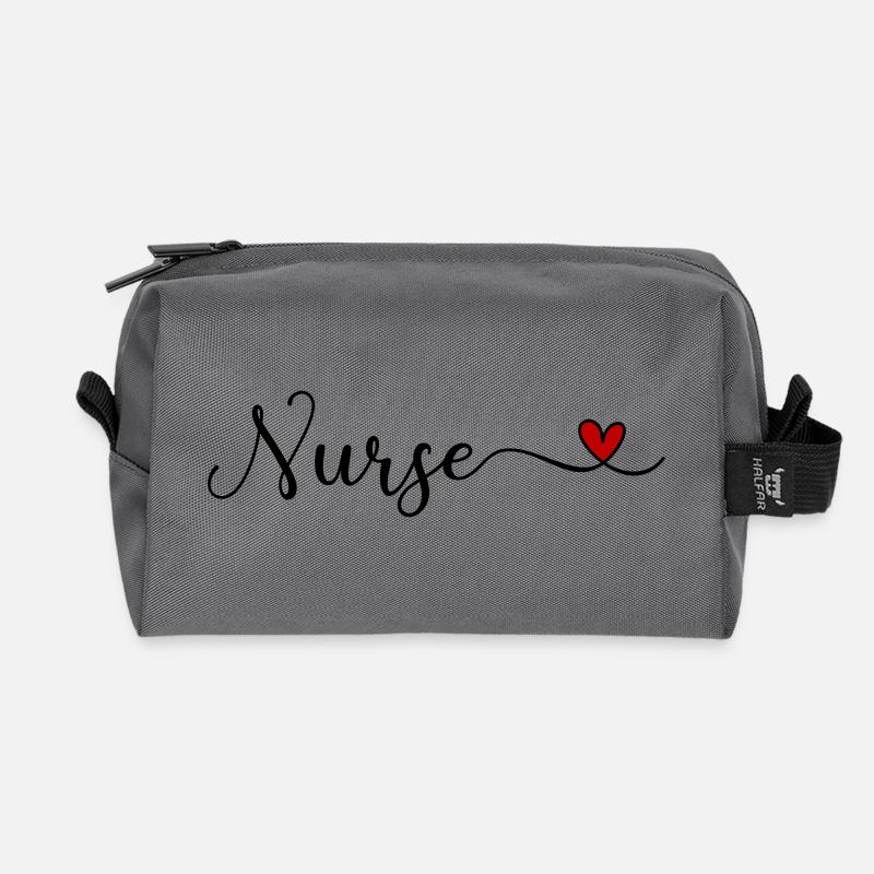 Krankenschwester - Recycelte Kulturtasche - Anthrazit