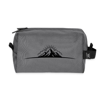 Montagnes Symboliques en plein air de Berge - Trousse de toilette en tissu recyclé - anthracite - Devant