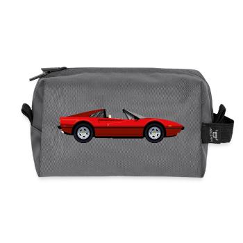 ROTER SPORTWAGEN - Recycelte Kulturtasche - Anthrazit - Vorne