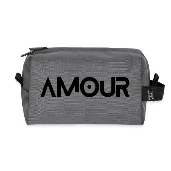 Amour - Recycelte Kulturtasche - Anthrazit - Vorne