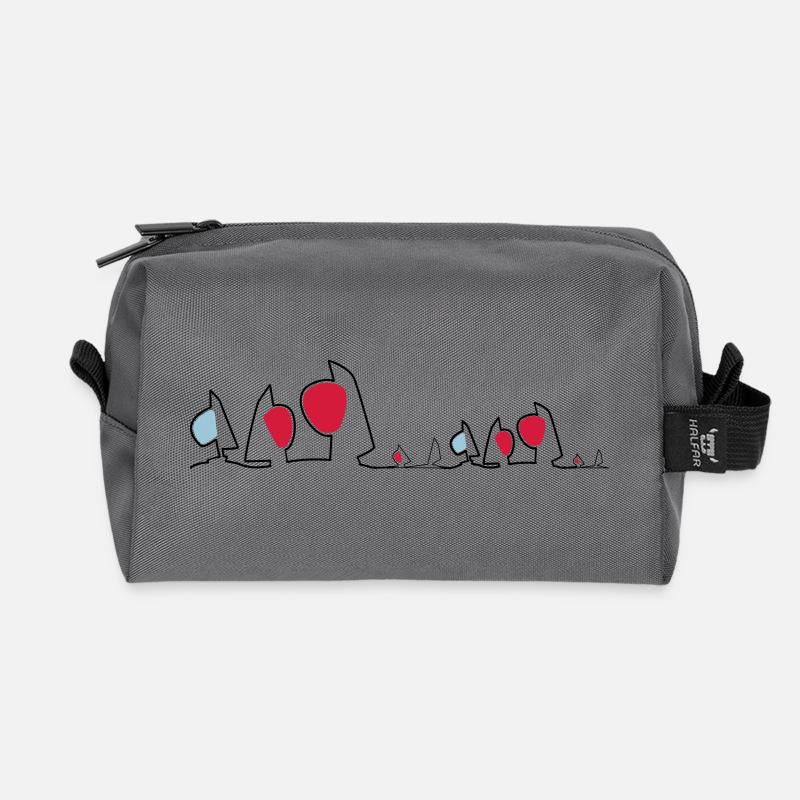 Regatta Skyline Segelboote Segeln Segelsport Boote - Recycelte Kulturtasche - Anthrazit