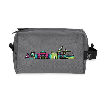 Milton Keynes City Skyline Xscape Moderne Linienzeichnung - Recycelte Kulturtasche - Anthrazit - Vorne