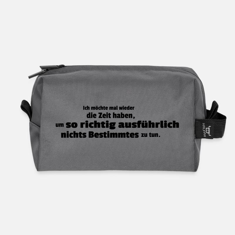 mal wieder ausführlich - Recycelte Kulturtasche - Anthrazit