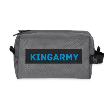 KINGARMY Military Blue - Recycled Toiletry Zip Bag - anthracite - Front