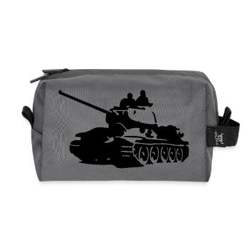 Tank T-34 - Trousse de toilette en tissu recyclé - anthracite - Devant