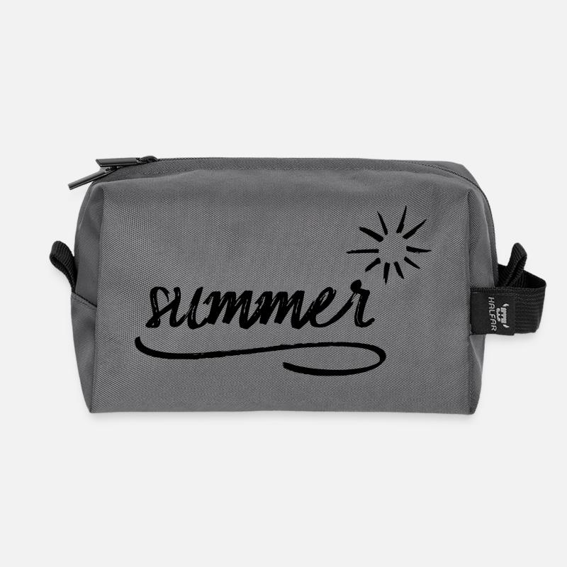 summer - Recycelte Kulturtasche - Anthrazit