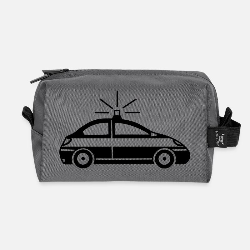 Polizeiauto - Recycelte Kulturtasche - Anthrazit