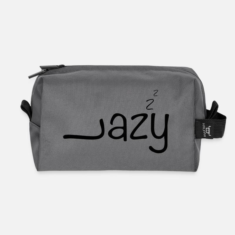 lazy - Recycelte Kulturtasche - Anthrazit