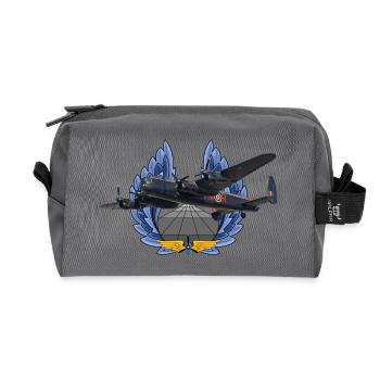 Lancaster - Recycled Toiletry Zip Bag - anthracite - Front