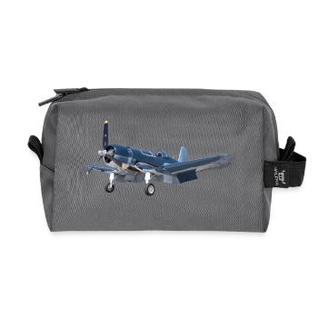 F4U Corsair - Recycled Toiletry Zip Bag - anthracite - Front