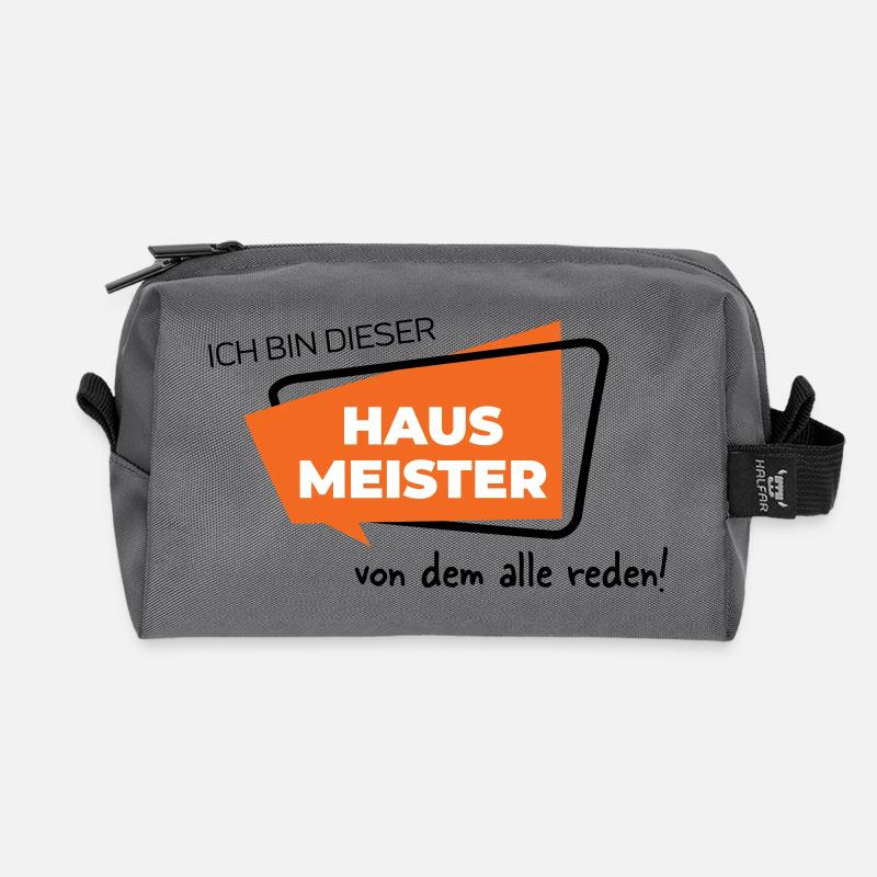 Hausmeister - Recycelte Kulturtasche - Anthrazit