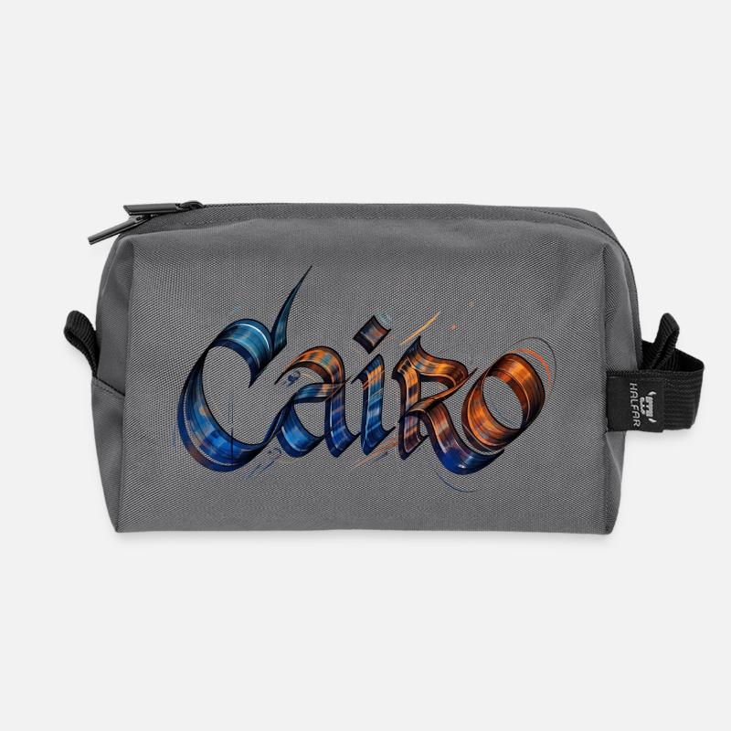 Cairo - Recycelte Kulturtasche - Anthrazit