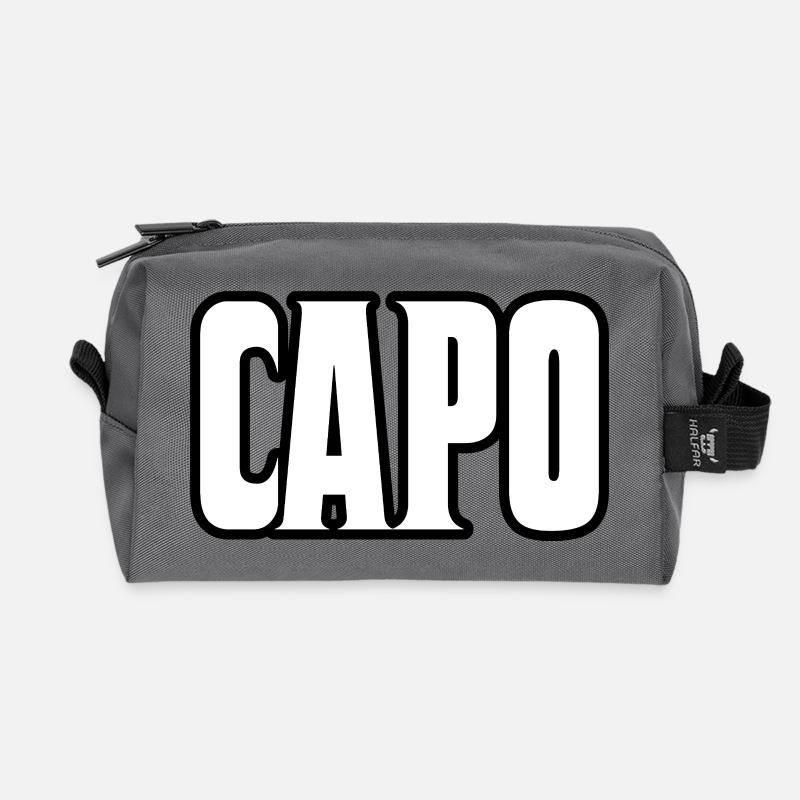 Capo - Recycelte Kulturtasche - Anthrazit