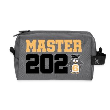 Master 2026 Abschluss Promotion Sponsion - Recycelte Kulturtasche - Anthrazit - Vorne