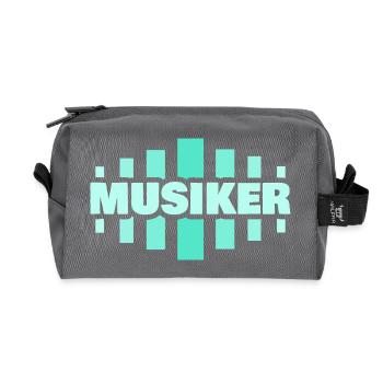 Job Musician - Recycled Toiletry Zip Bag - anthracite - Front