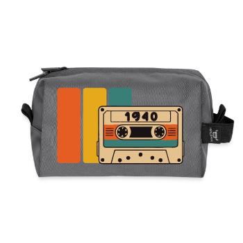 1940 Birthday 1940 Born 1940 Birthday - Recycled Toiletry Zip Bag - anthracite - Front