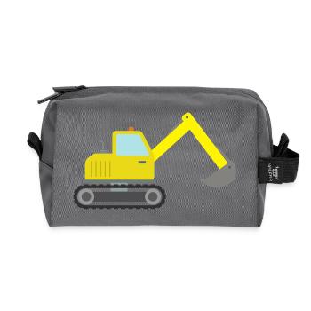 Excavatrice - Trousse de toilette en tissu recyclé - anthracite - Devant