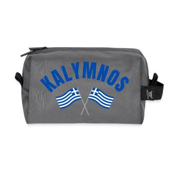 Kalymnos Griechische Flaggen - Recycelte Kulturtasche - Anthrazit - Vorne
