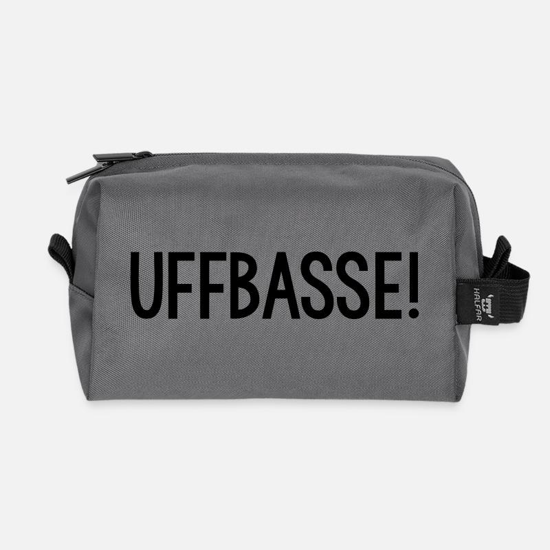 UFFBASSE Dialekt badisch - Recycelte Kulturtasche - Anthrazit