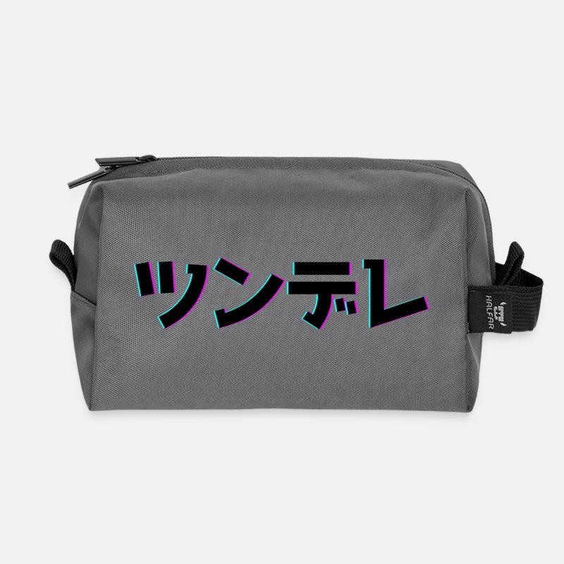 Tsundere Techno Design - Recycelte Kulturtasche - Anthrazit