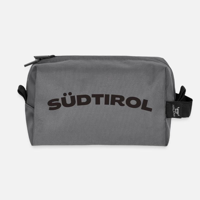 Südtirol - Recycelte Kulturtasche - Anthrazit