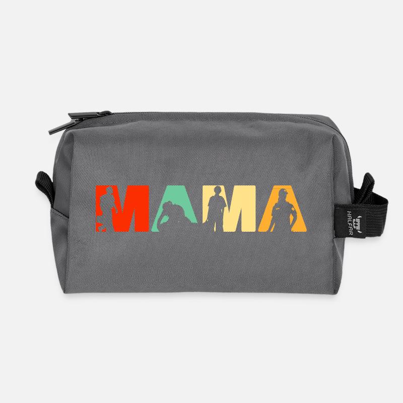 Sanitäterin Mama Retro EMT EMS Ersthelfer - Recycelte Kulturtasche - Anthrazit