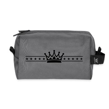 Élément de la couronne - Trousse de toilette en tissu recyclé - anthracite - Devant