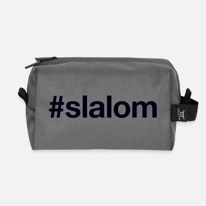 SLALOM Hashtag - Recycelte Kulturtasche - Anthrazit