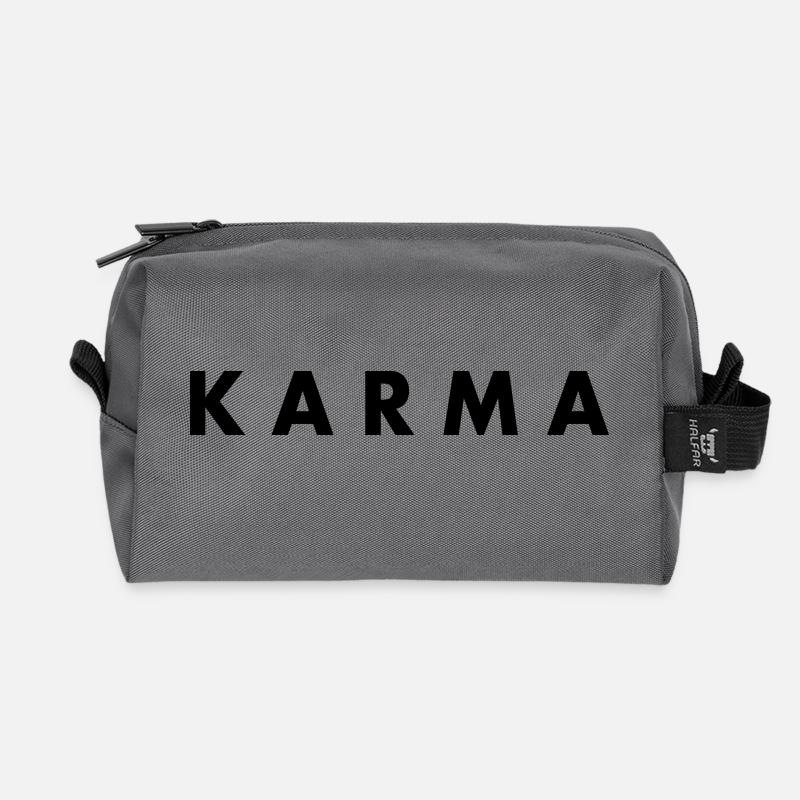 Karma - Recycelte Kulturtasche - Anthrazit
