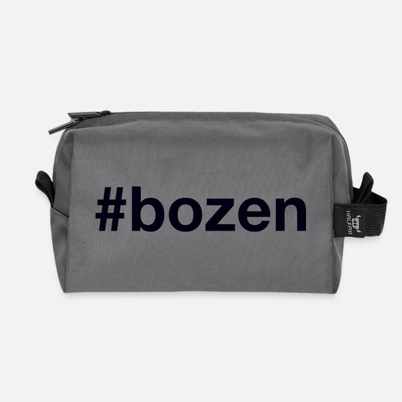BOZEN Hashtag - Recycelte Kulturtasche - Anthrazit