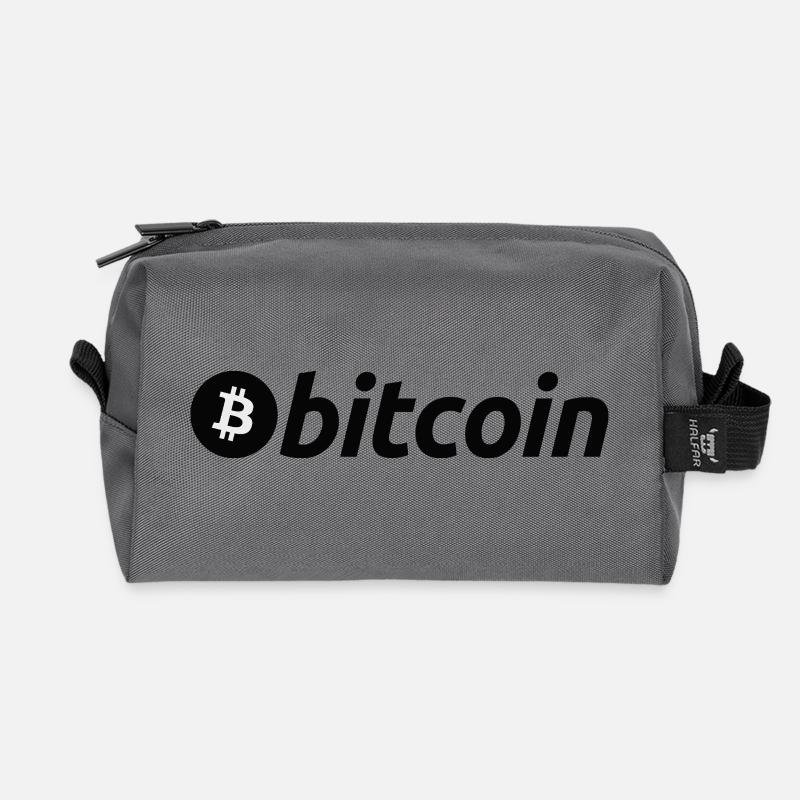 Satoshi Nakamoto - Recycled Toiletry Zip Bag - anthracite
