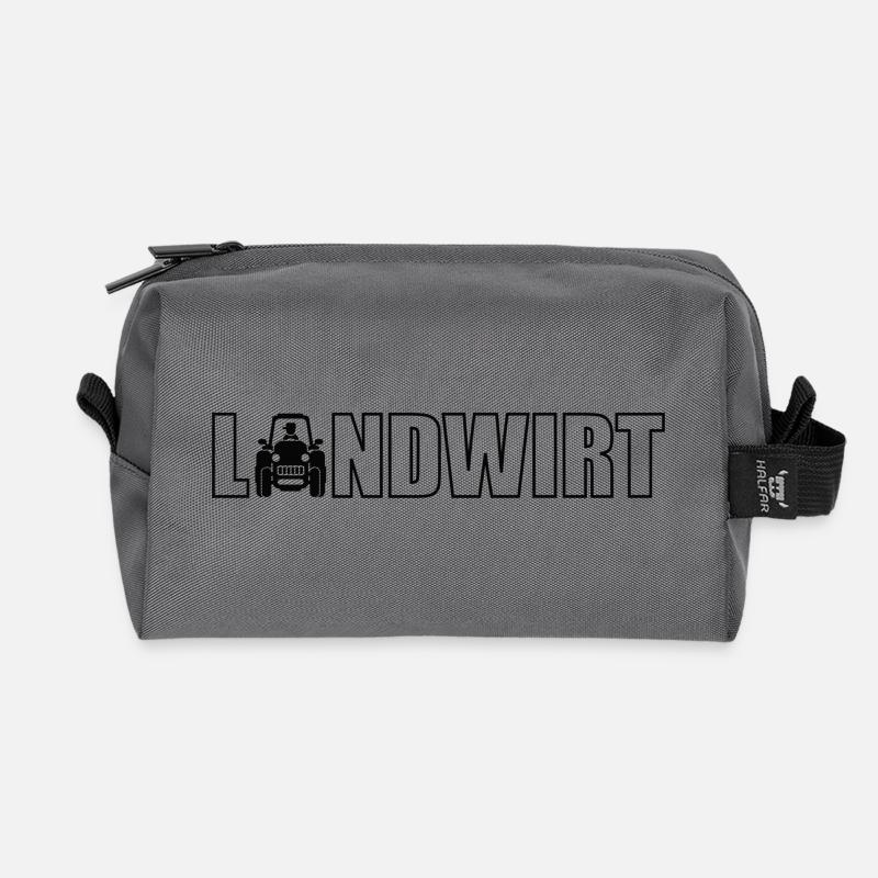 beruf landwirt traktor - Recycelte Kulturtasche - Anthrazit