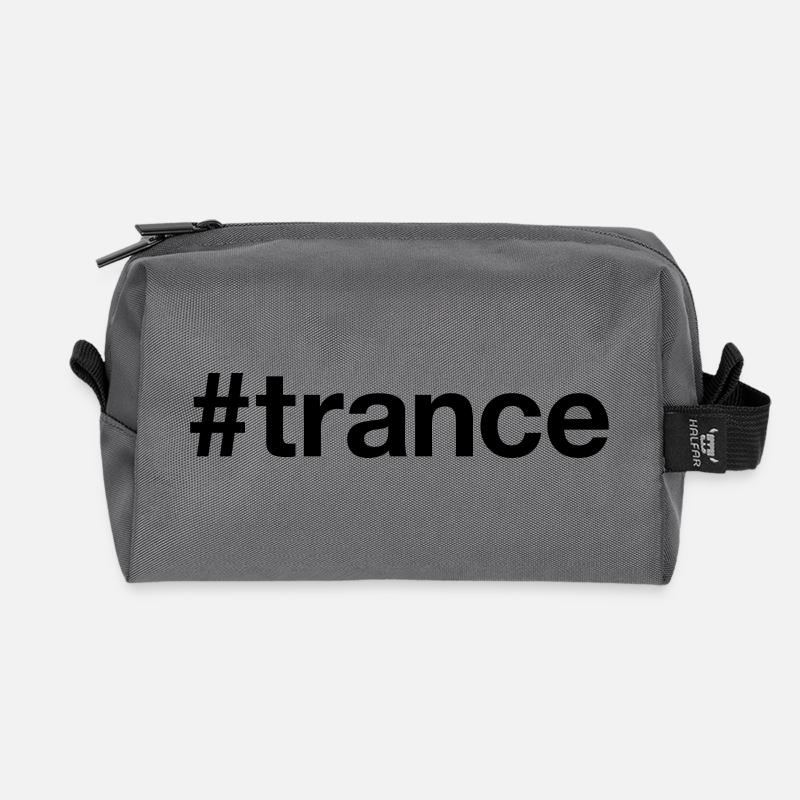 TRANCE Hashtag - Recycled Toiletry Zip Bag - anthracite