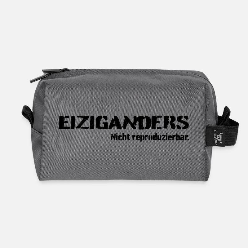 Einziganders - Recycelte Kulturtasche - Anthrazit