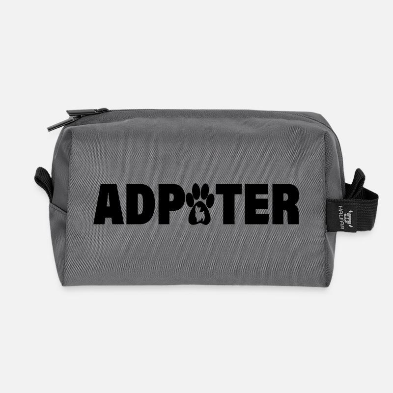 Adoptieren Sie eine Katze – geben Sie ihr ein liebevolles Zuhause - Recycelte Kulturtasche - Anthrazit