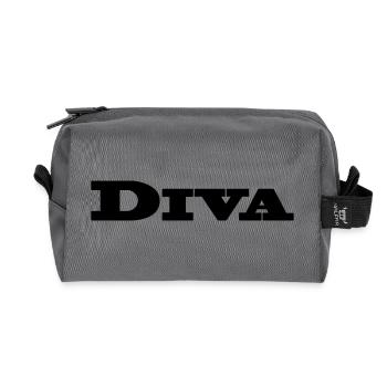 DIVA - Recycelte Kulturtasche - Anthrazit - Vorne