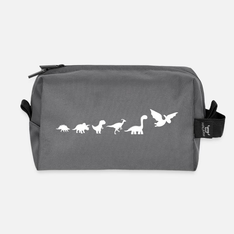 Dinosaurierentwicklung - Recycelte Kulturtasche - Anthrazit