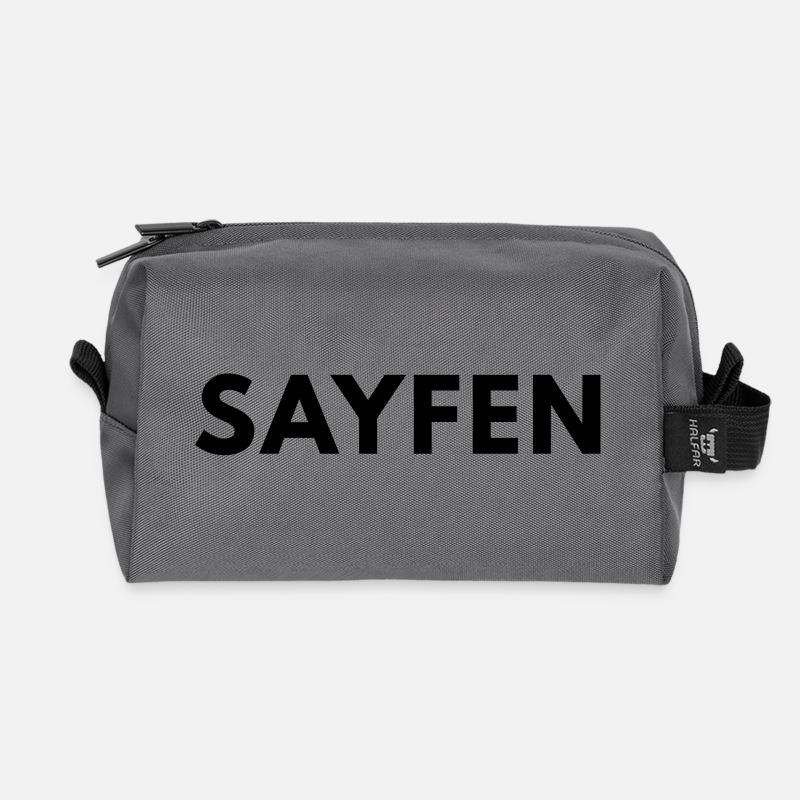 SAYFEN - Recycelte Kulturtasche - Anthrazit